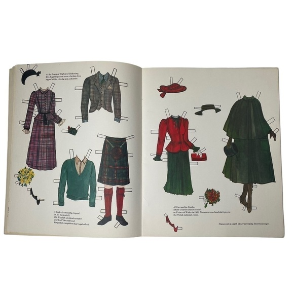 NWT Vintage 1982 The Princess Diana Paper Doll Book Of Fashion - Picture 5 of 13